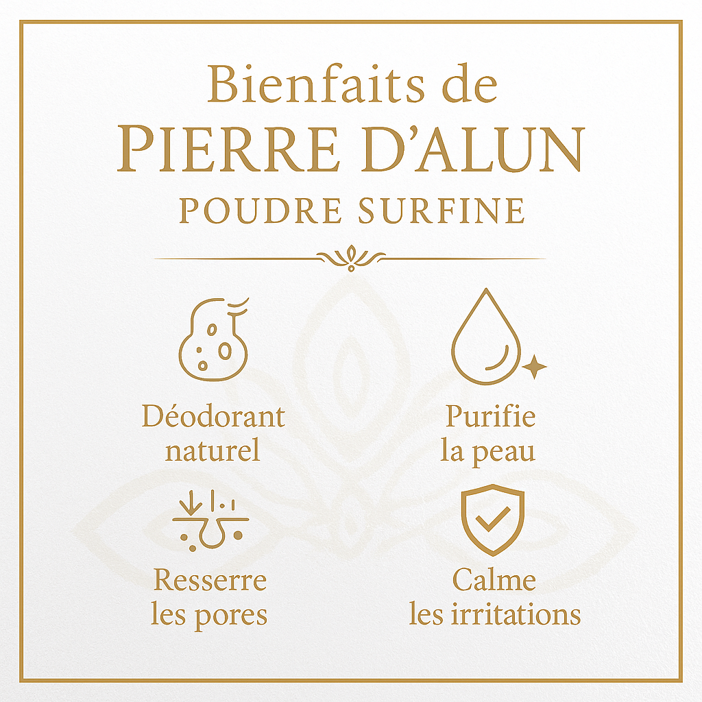 2X 1kg Pierre d'Alun Poudre Surfine