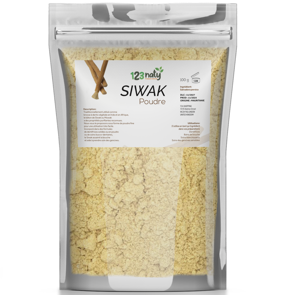 Siwak en poudre 100 g | Salvadora persica | Origine Mauritanie