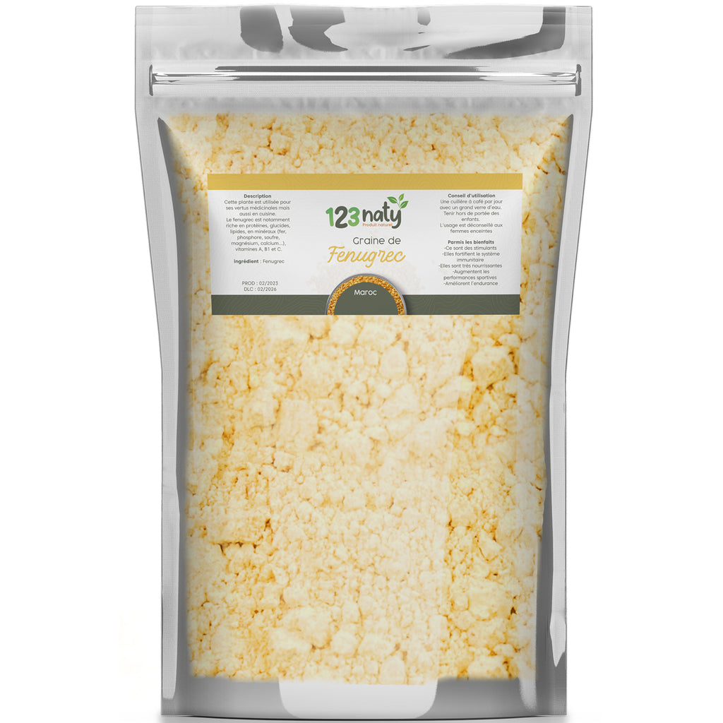 1kg Fenugrec en Poudre – 100% Naturel – Superaliment Santé & Bien-être