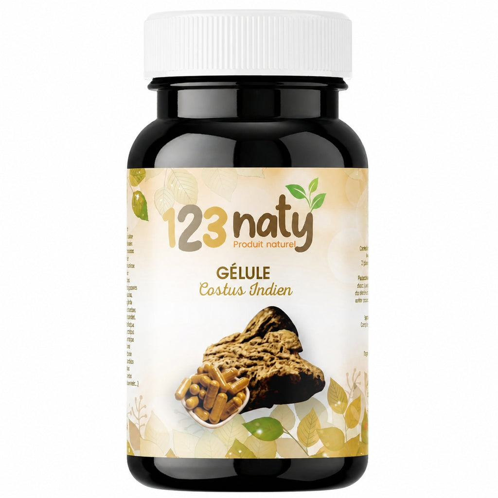 120 Gélules Costus Indien – Qust al-Hindi – Complément Alimentaire Naturel – Qualité Premi | 123NATY — photo principale fond