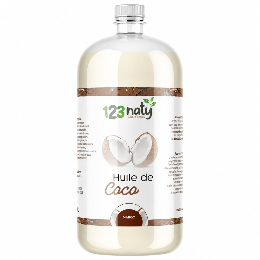 1L Huile de Coco | 123NATY — photo principale fond blanc
