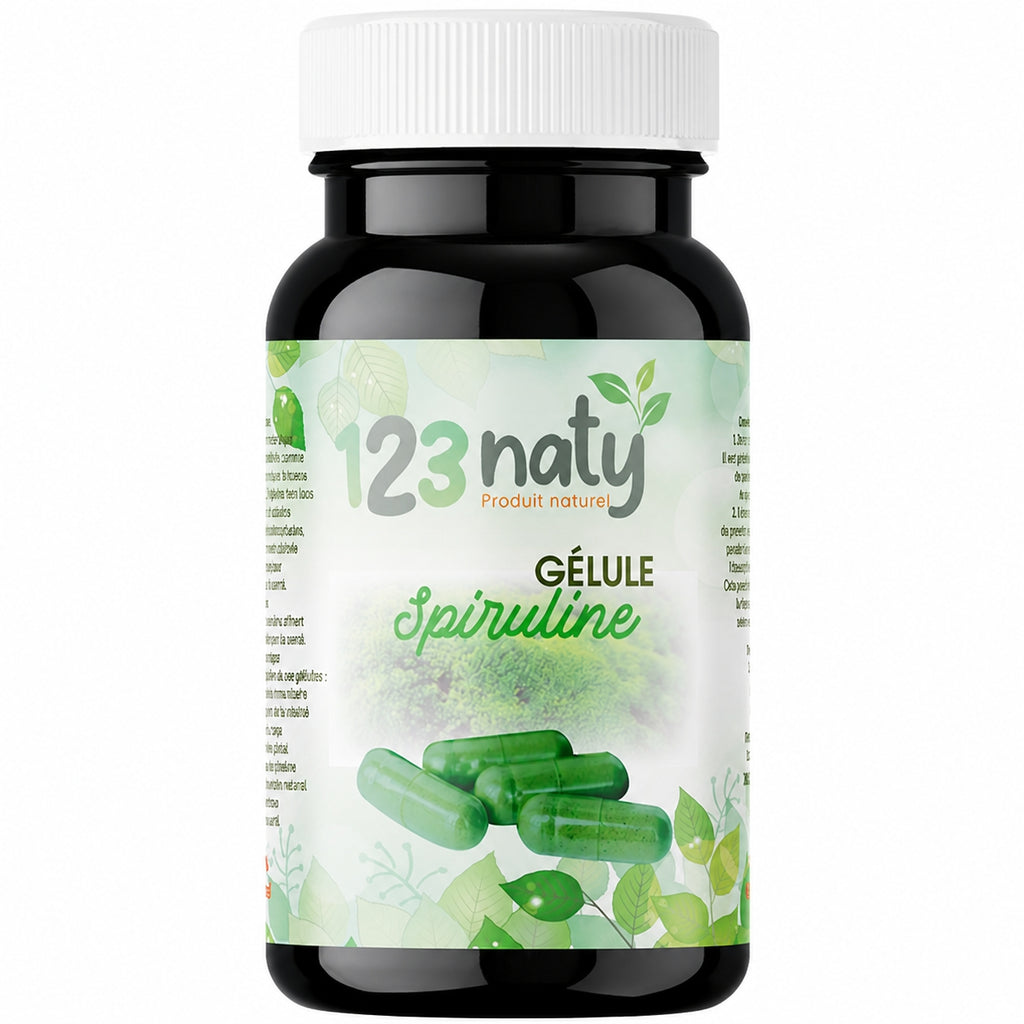 120 Gélules de Spiruline | 123NATY — photo principale fond blanc