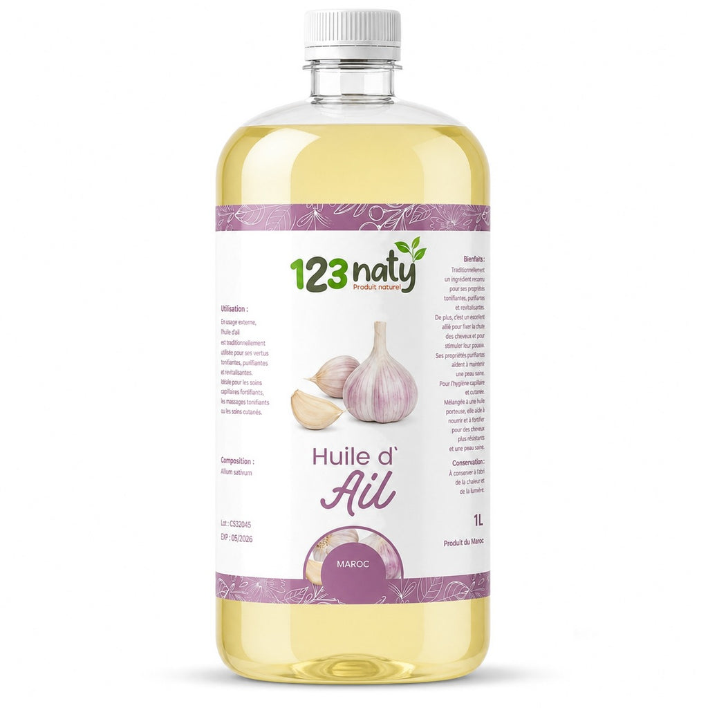 1L Huile d'Ail | 123NATY — photo principale fond blanc