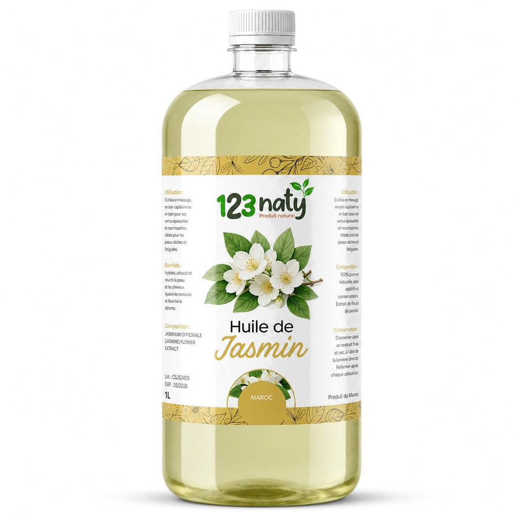 1L Huile de Jasmin | 123NATY — photo principale fond blanc