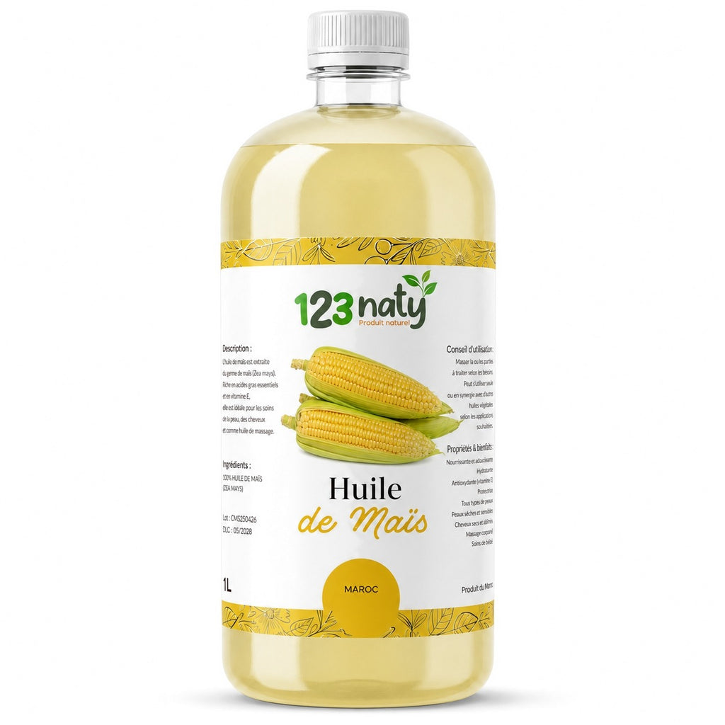 1L Huile Maïs | 123NATY — photo principale fond blanc
