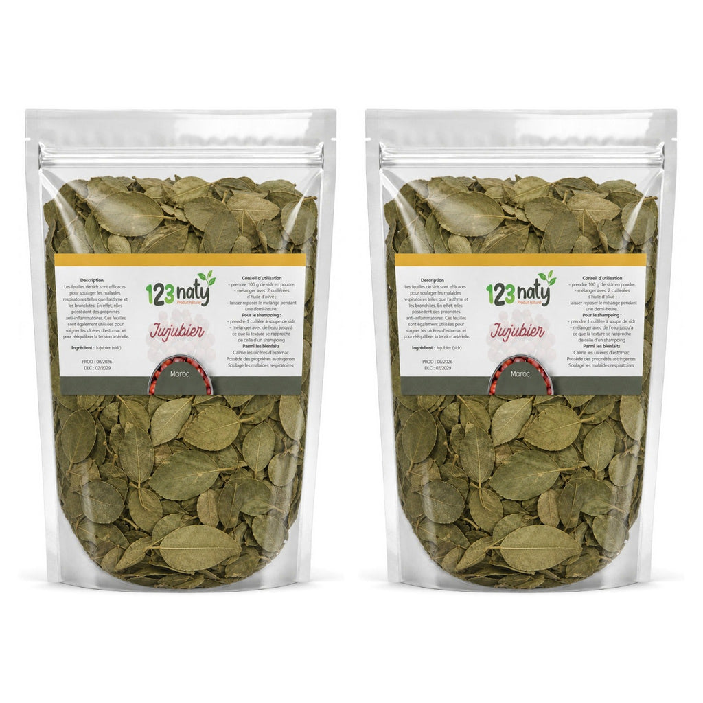 2X 100g Feuille de Jujubier (Sidr) | 123NATY — pack de 2 produits