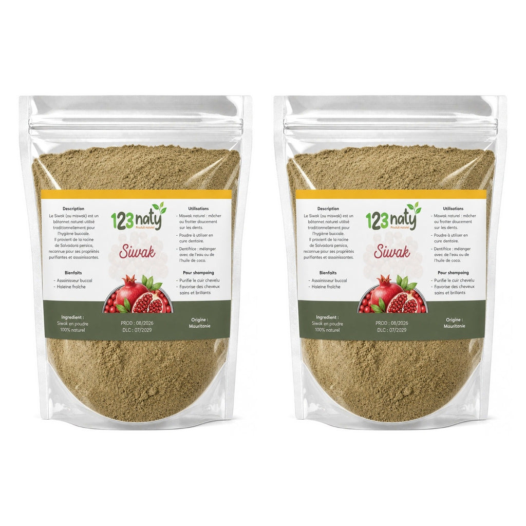 2X 100g Siwak en Poudre