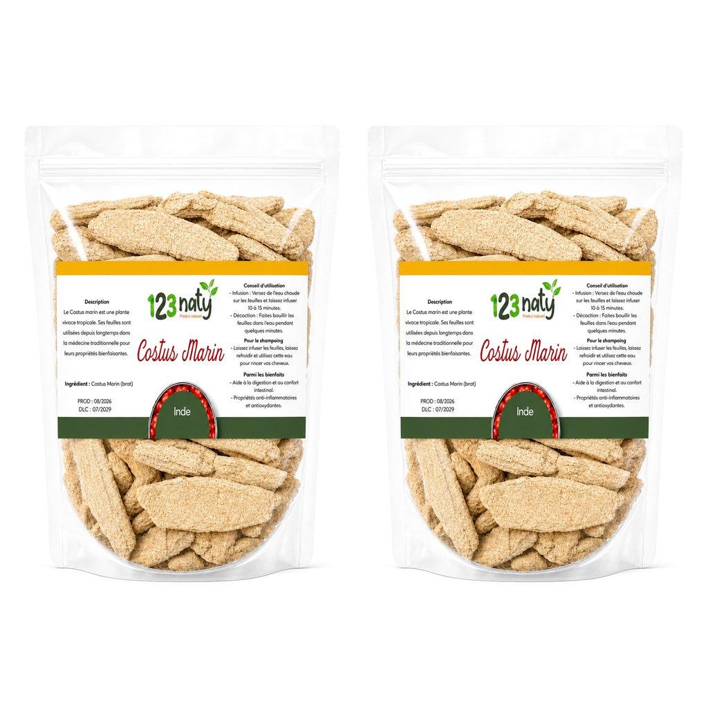 2X 1kg Costus Marin Brut | 123NATY — pack de 2 produits