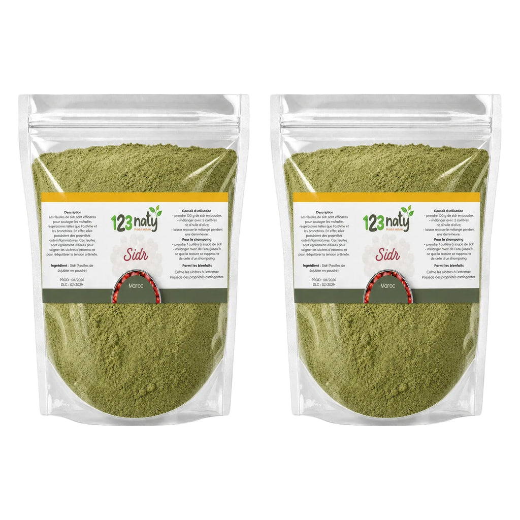 2X 1kg Feuille de Jujubier (Sidr) en Poudre