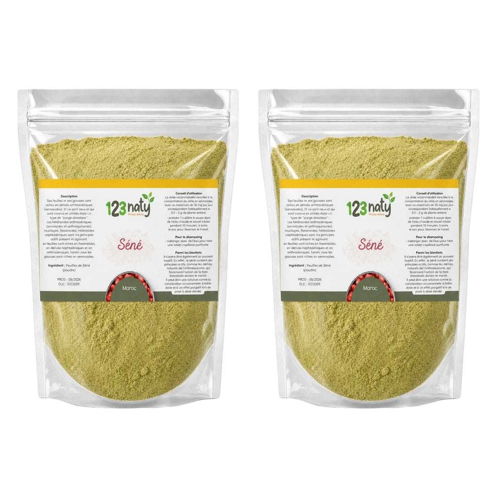 2X 1kg Feuille de Séné en Poudre