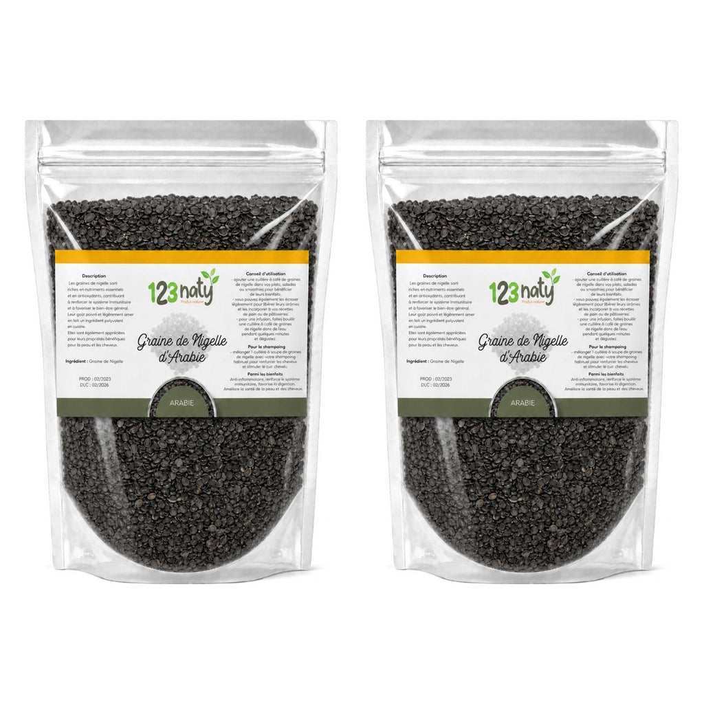 2X 1Kg Graine de Nigelle d'Arabie | 123NATY — pack de 2 produits