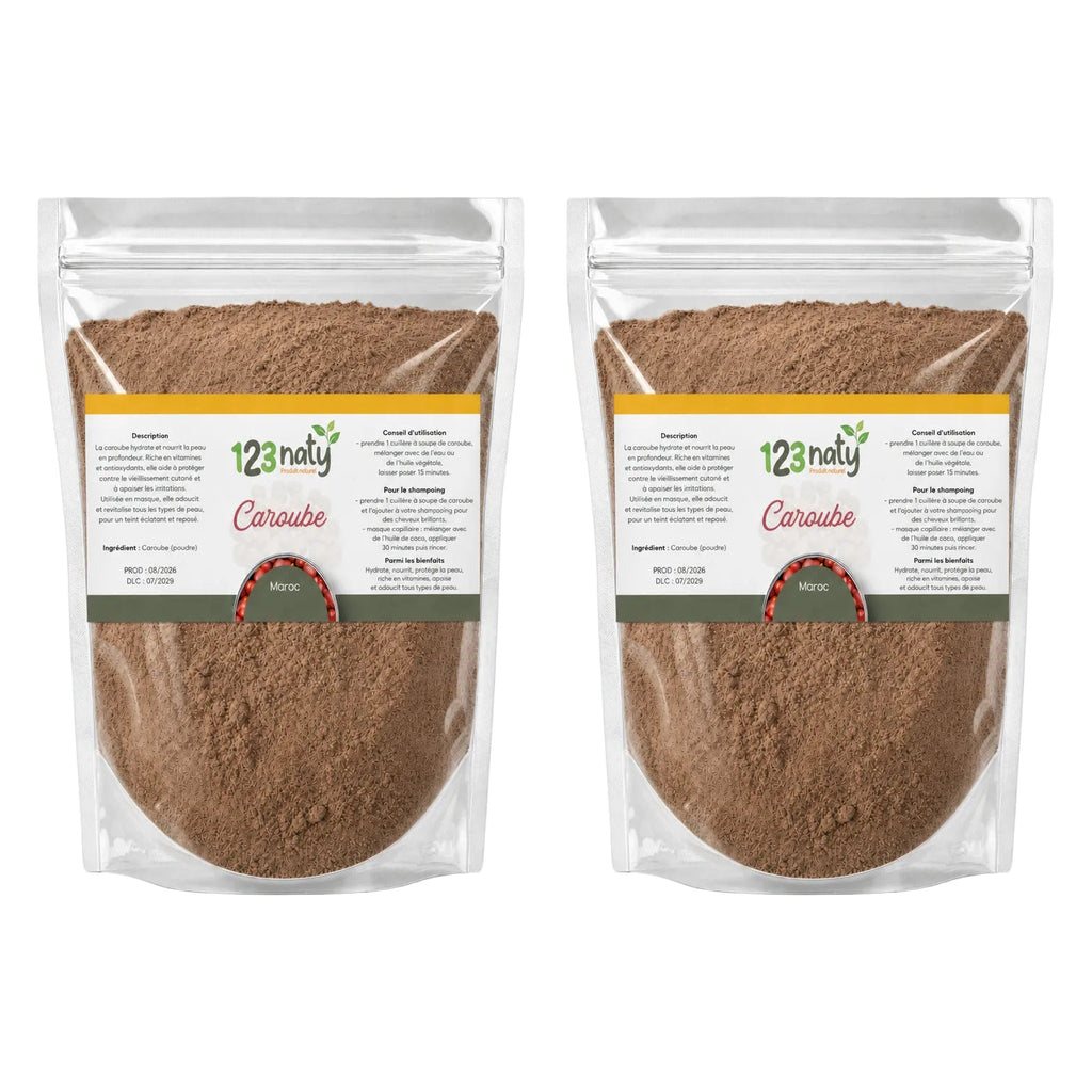 2X 1kg Caroube en Poudre