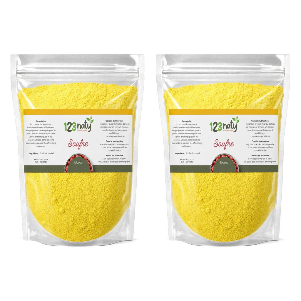 2X 1kg Soufre en Poudre | 123NATY — pack de 2 produits