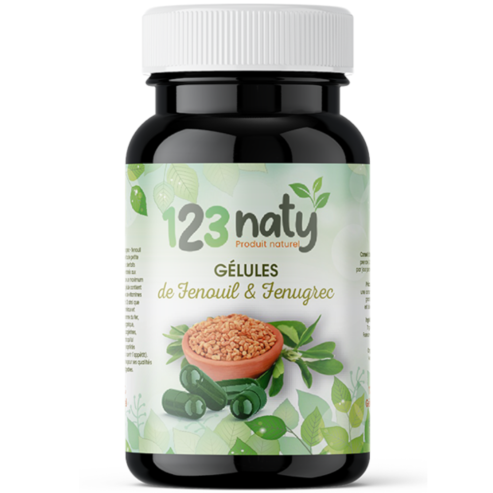120 Gélules de Fenouil et Fenugrec – Plantes Médicinales – Santé & Vitalité Naturelle