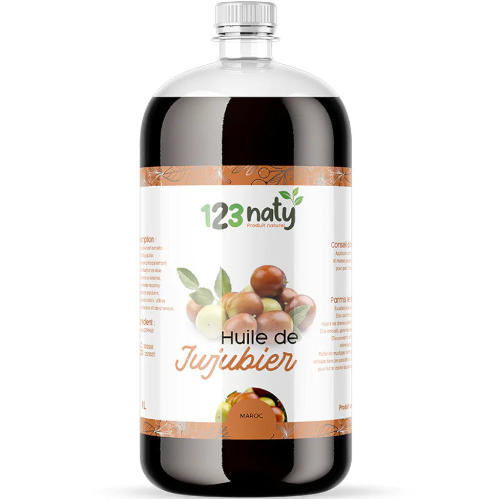 1L Huile de Jujubier (Sidr) – 100% Naturelle – Soin Cheveux & Peau