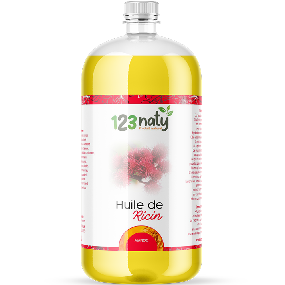 Huile de ricin 1 L | Usage cosmétique