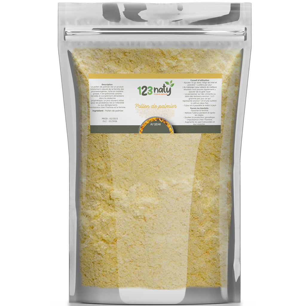 1kg Pollen de Palmier Naturel – Fertilité & Vitalité – Produit Premium