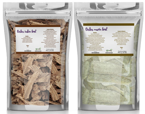 Pack 100g Costus Indien Brut & 100g Costus Marin Brut