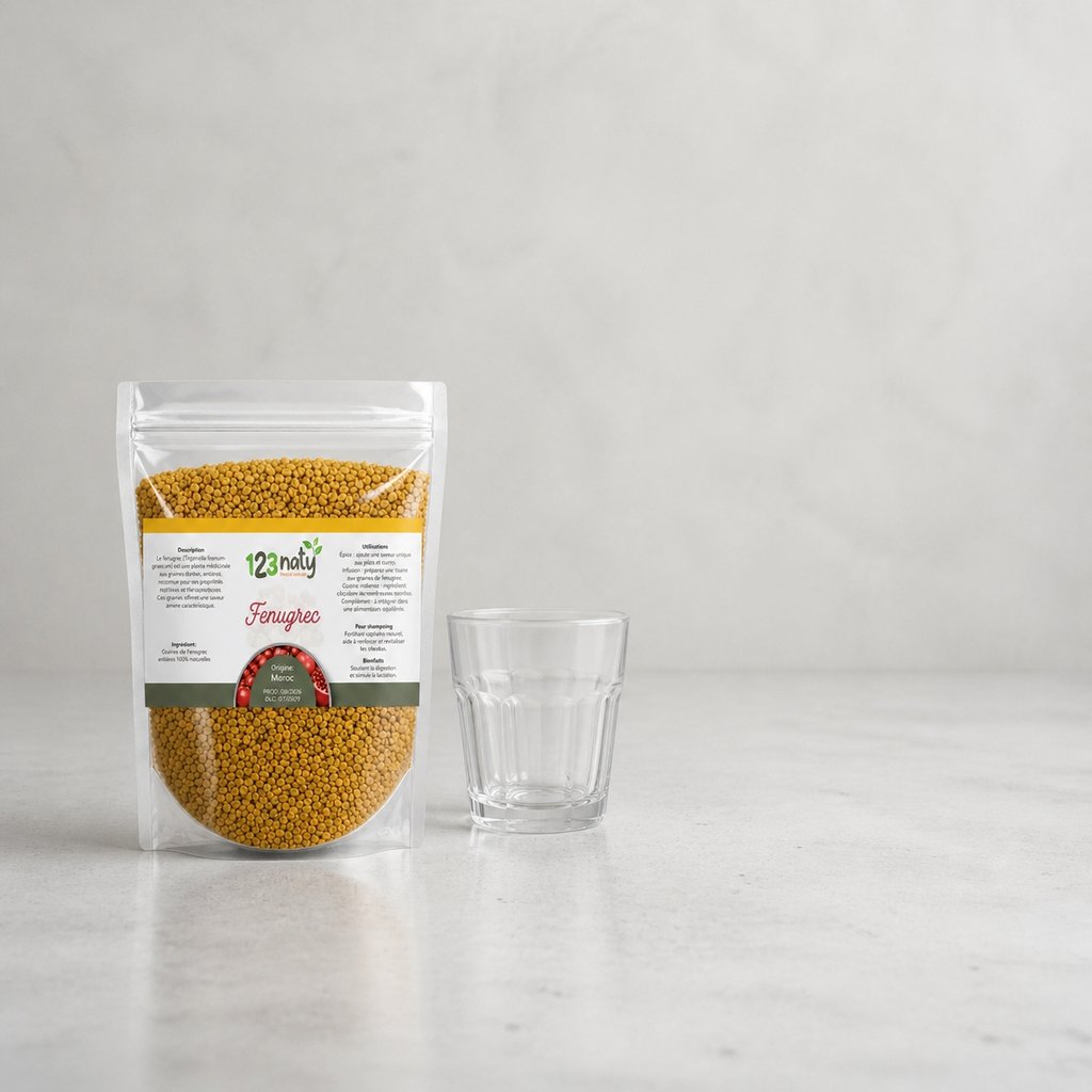 100g Graine de Fenugrec — Taille réelle