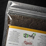 100g Graine de Nigelle en Poudre | 123NATY — Détail macro du flacon