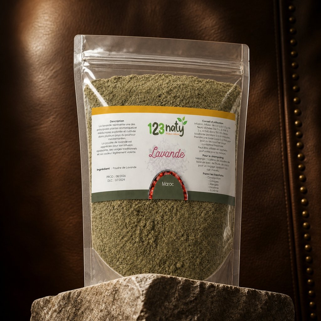 100g Lavande en Poudre — Présentation premium