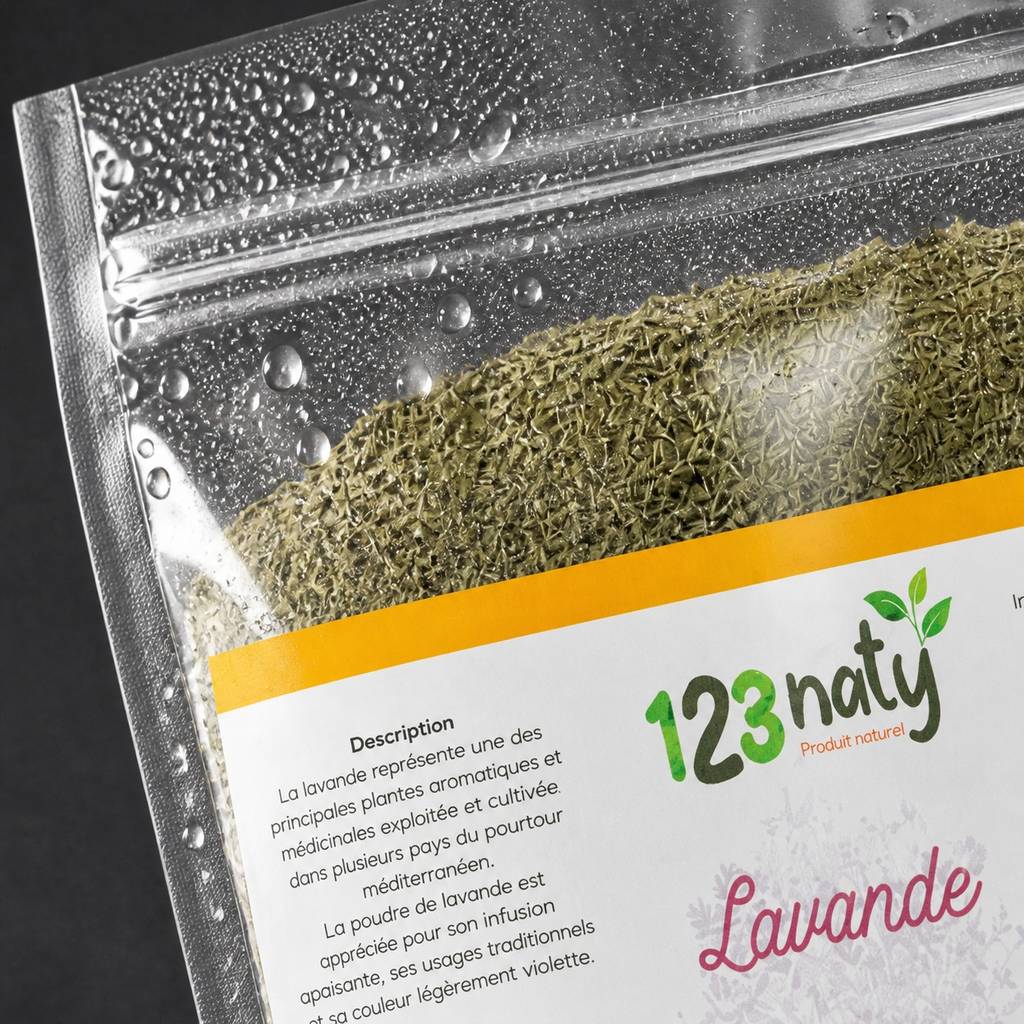 100g Lavande en Poudre — Détail macro