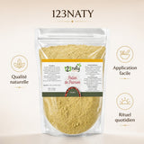 Pollen de palmier 100 g | Origine Arabie | 123NATY — Infographie bénéfices clés