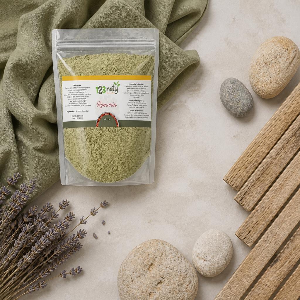 100g Romarin Poudre | 123NATY — Ambiance flat lay