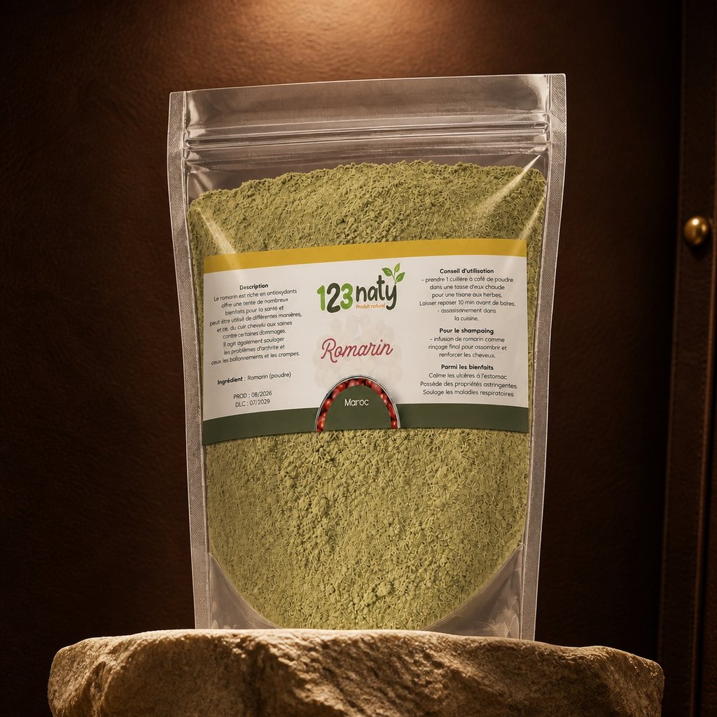 100g Romarin Poudre | 123NATY — Présentation premium