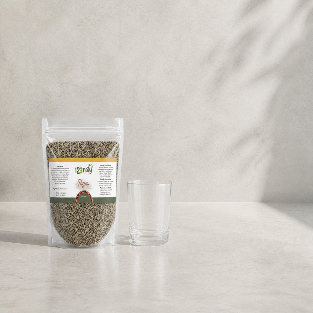 100g Thym Séchée | 123NATY — Taille réelle du produit