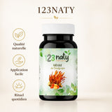 120 Gélules Cordyceps – Champignon Médicinal – Santé & Performance | 123NATY — Infographie bénéfices clés