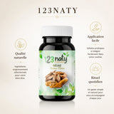 120 Gélules de Costus Marin – Plante Médicinale – Vitalité & Détox Naturelle | 123NATY — Infographie bénéfices clés