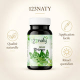 120 gélules de Moringa | 123NATY — Infographie bénéfices clés