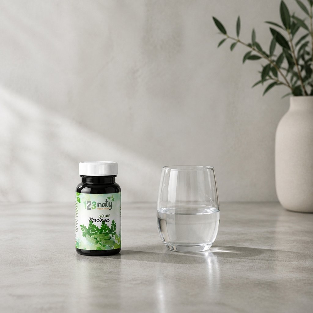 120 gélules de Moringa | 123NATY — Taille réelle du produit