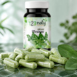 120 gélules de Moringa | 123NATY — Texture en gros plan