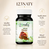 120 Gélules de Reishi | 123NATY — Infographie bénéfices clés