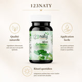 120 Gélules de Spiruline | 123NATY — Infographie bénéfices clés