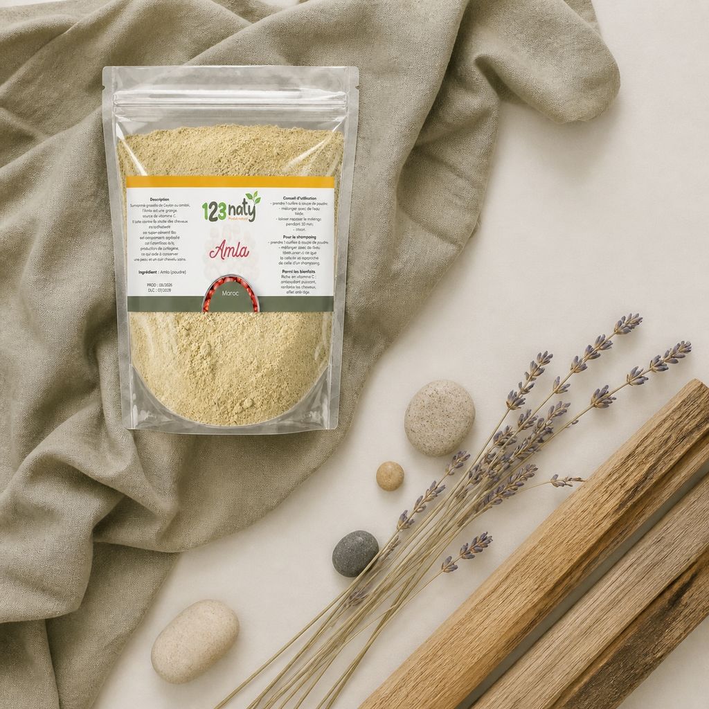 1kg Amla poudre | 123NATY — Ambiance flat lay