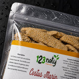 1kg Costus Marin Brut – Qualité Supérieure – Plante Traditionnelle | 123NATY — Détail macro du flacon