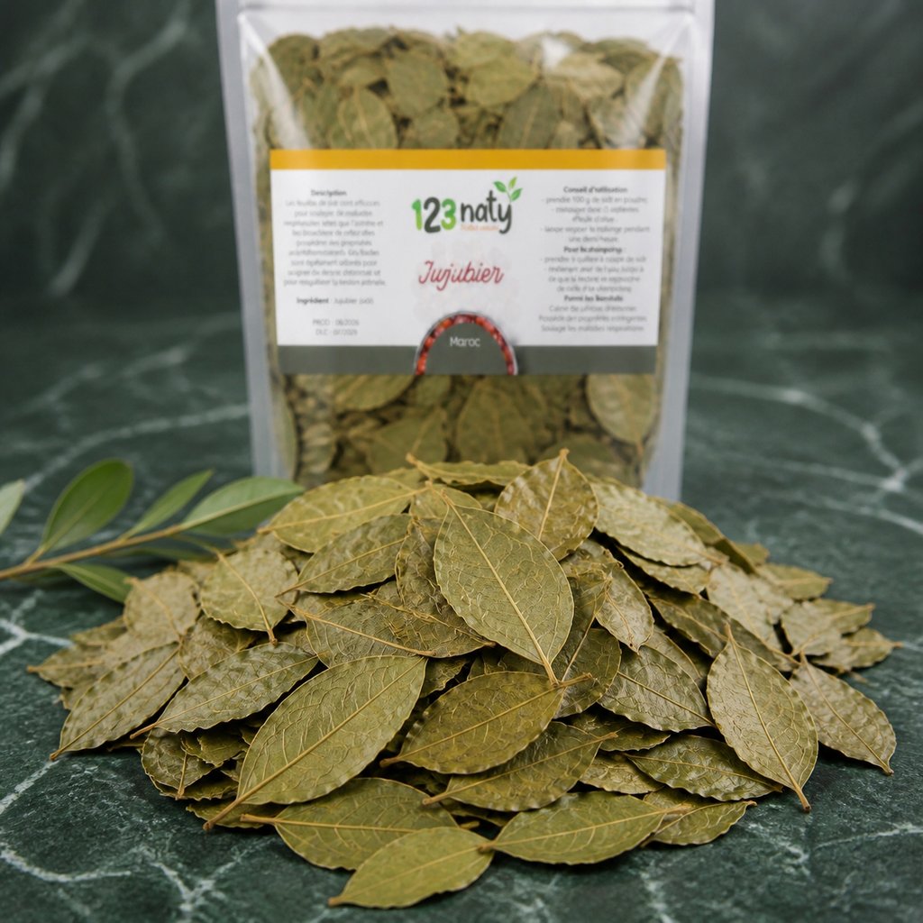 1kg  Feuille de Jujubier Sidr – 100% Naturelle – Qualité Premium | 123NATY — Texture en gros plan