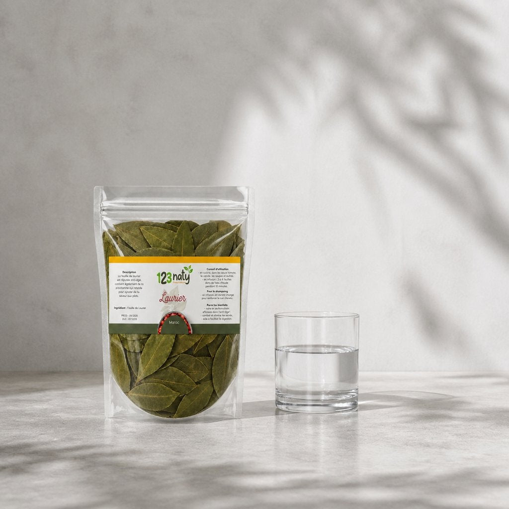 1kg Feuille de Laurier | 123NATY — Taille réelle du produit