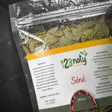 1kg Feuilles de Séné – Plante Médicinale Naturelle – Infusion Transit & Confort Digestif | 123NATY — Détail macro du flacon