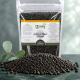 1Kg Graine de Nigelle d’Arabie – Cumin Noir & Naturel | Nigella Sativa | 123NATY — Texture en gros plan