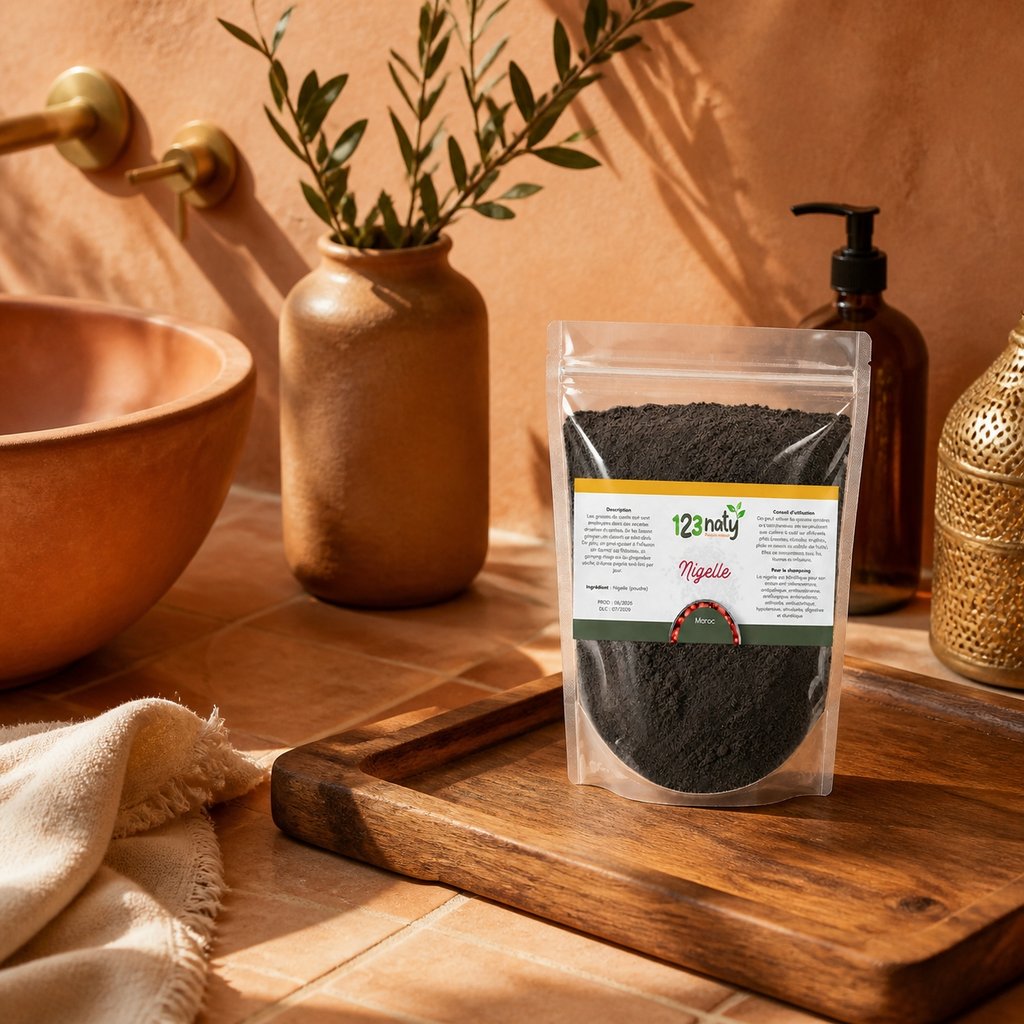 1kg Nigelle en Poudre – 100% Naturelle – Superaliment Santé & Bien-être | 123NATY — Mise en scène d'usage