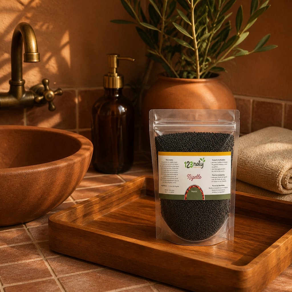 1kg Graines de Nigelle – Cumin Noir – 100% Naturelles – Habba Sawda – Qualité Premium | 123NATY — Mise en scène d'usage