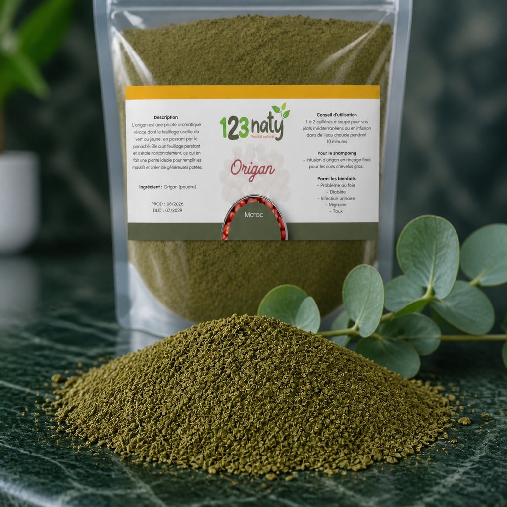 1kg Origan en Poudre – Plante Aromatique Naturelle – Cuisine & Infusion — Texture en gros plan