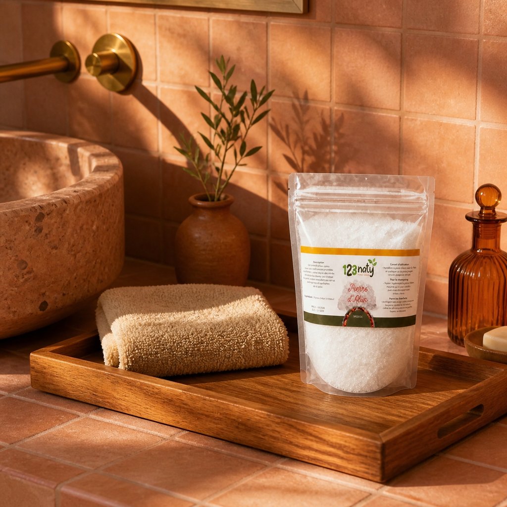 1kg Pierre d'Alun Poudre Cristaux | 123NATY — Mise en scène d'usage