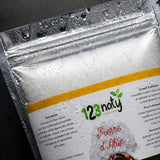 1kg Pierre d'Alun Poudre Cristaux | 123NATY — Détail macro du flacon