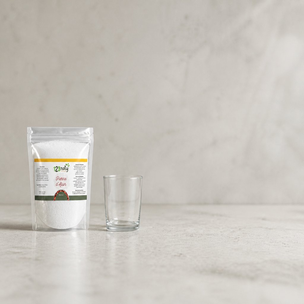 1kg Pierre d'Alun Poudre Surfine | 123NATY — Taille réelle du produit
