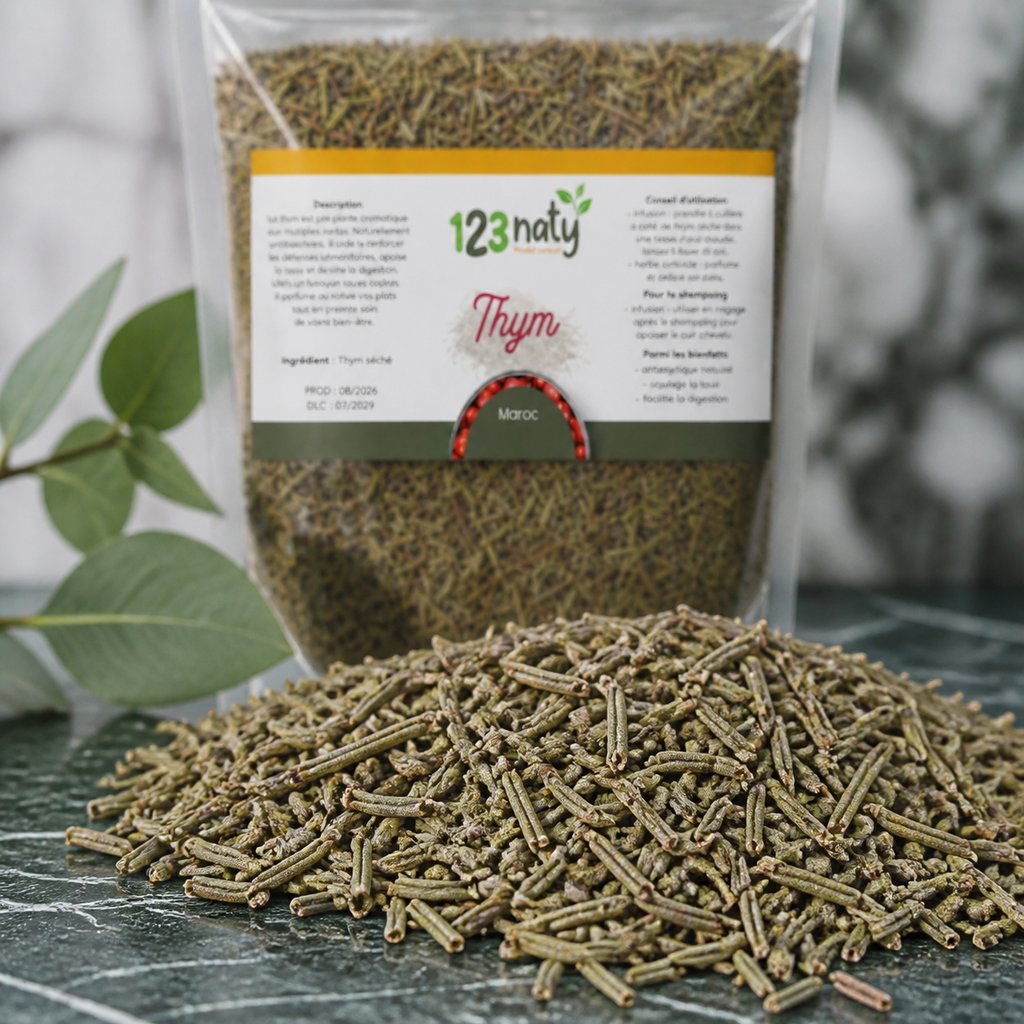 1kg Thym Séchée | 123NATY — Texture en gros plan